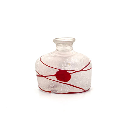 Kosta Boda petite 'Galaxy Red' vase ~ Bertil Vallien, Artist Collection
