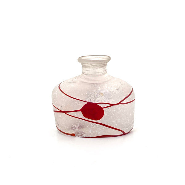 Kosta Boda petite 'Galaxy Red' vase ~ Bertil Vallien, Artist Collection