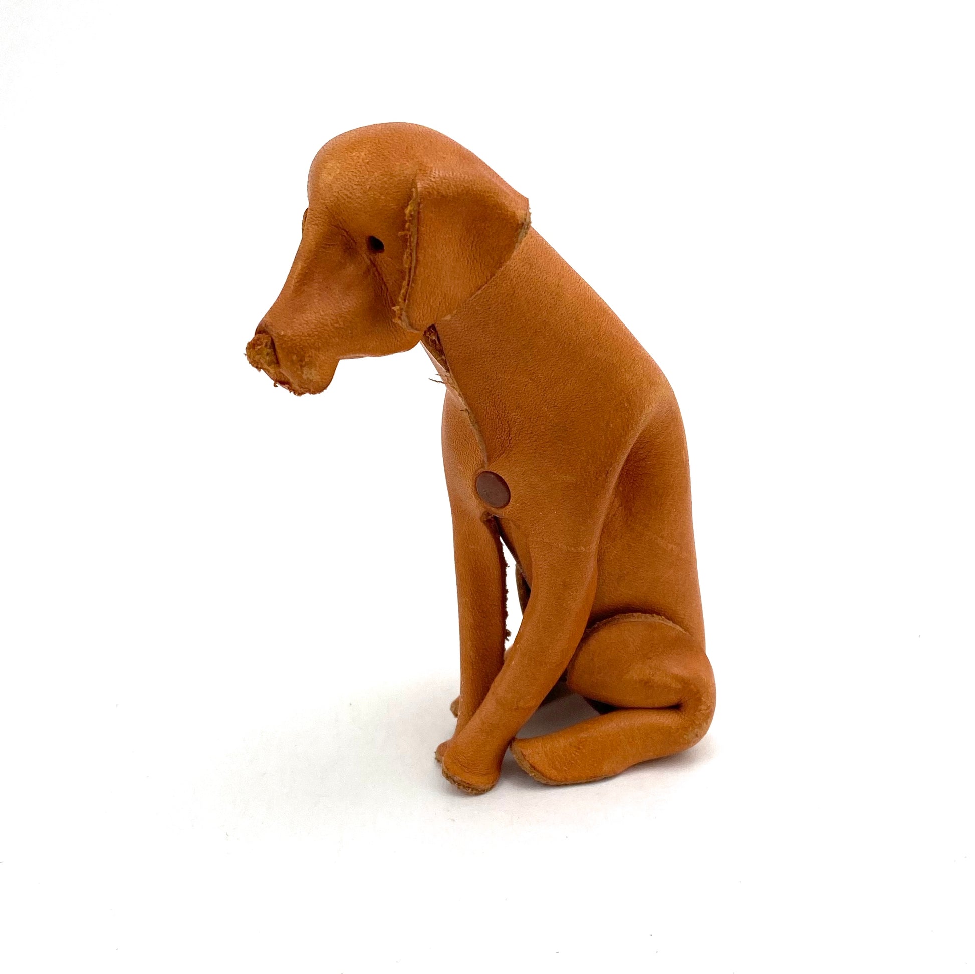 profile Deru Germany vintage leather seated dog mid century Modern design