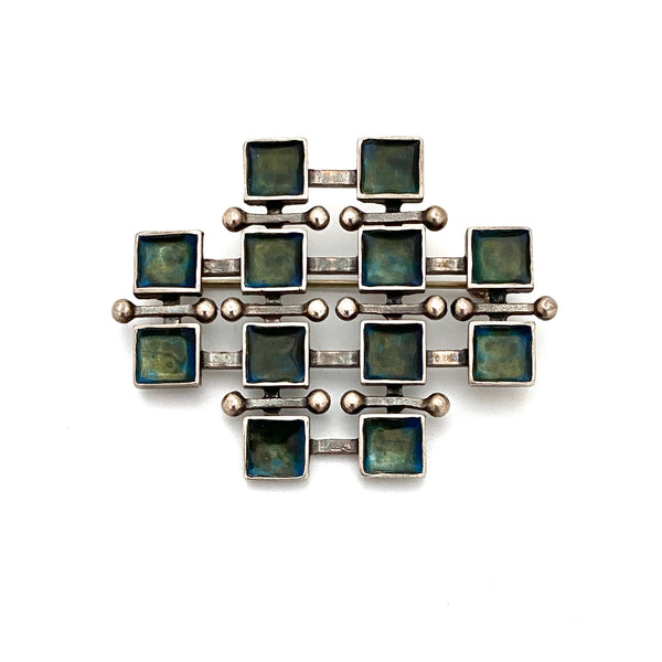 Uni David-Andersen silver & enamel brooch ~ Marianne Berg