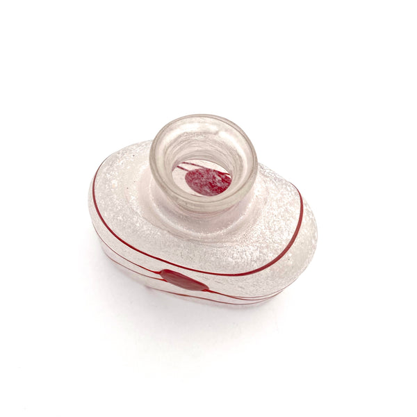 Kosta Boda petite 'Galaxy Red' vase ~ Bertil Vallien, Artist Collection