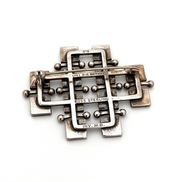 Uni David-Andersen silver & enamel brooch ~ Marianne Berg