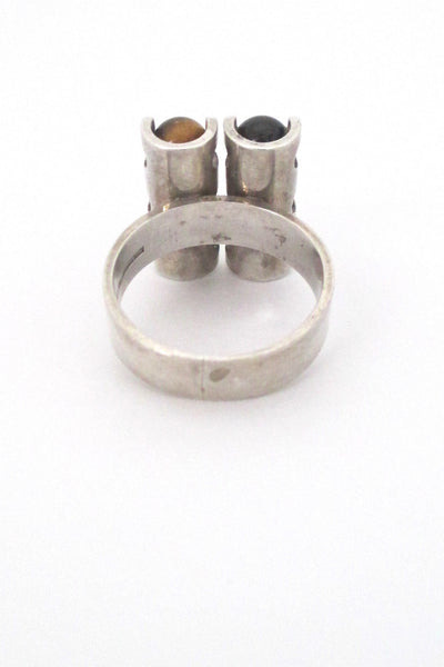 Elis Kauppi 6 stone tigers eye ring