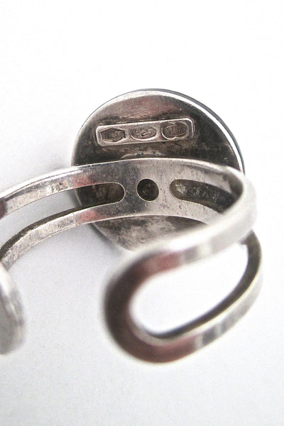 Uno A Erre silver & enamel ring