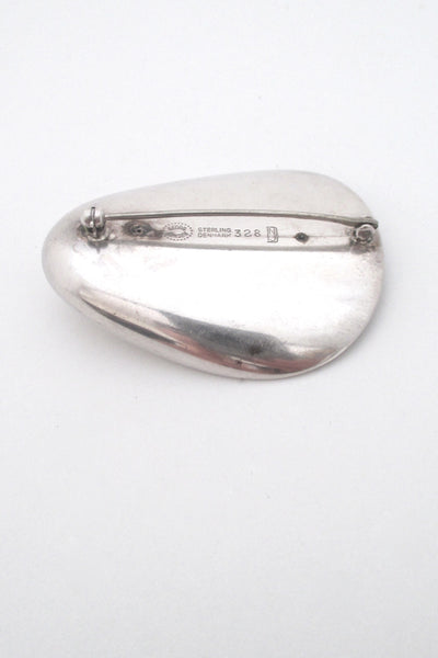 Georg Jensen 'shell' brooch #328 by Nanna Ditzel