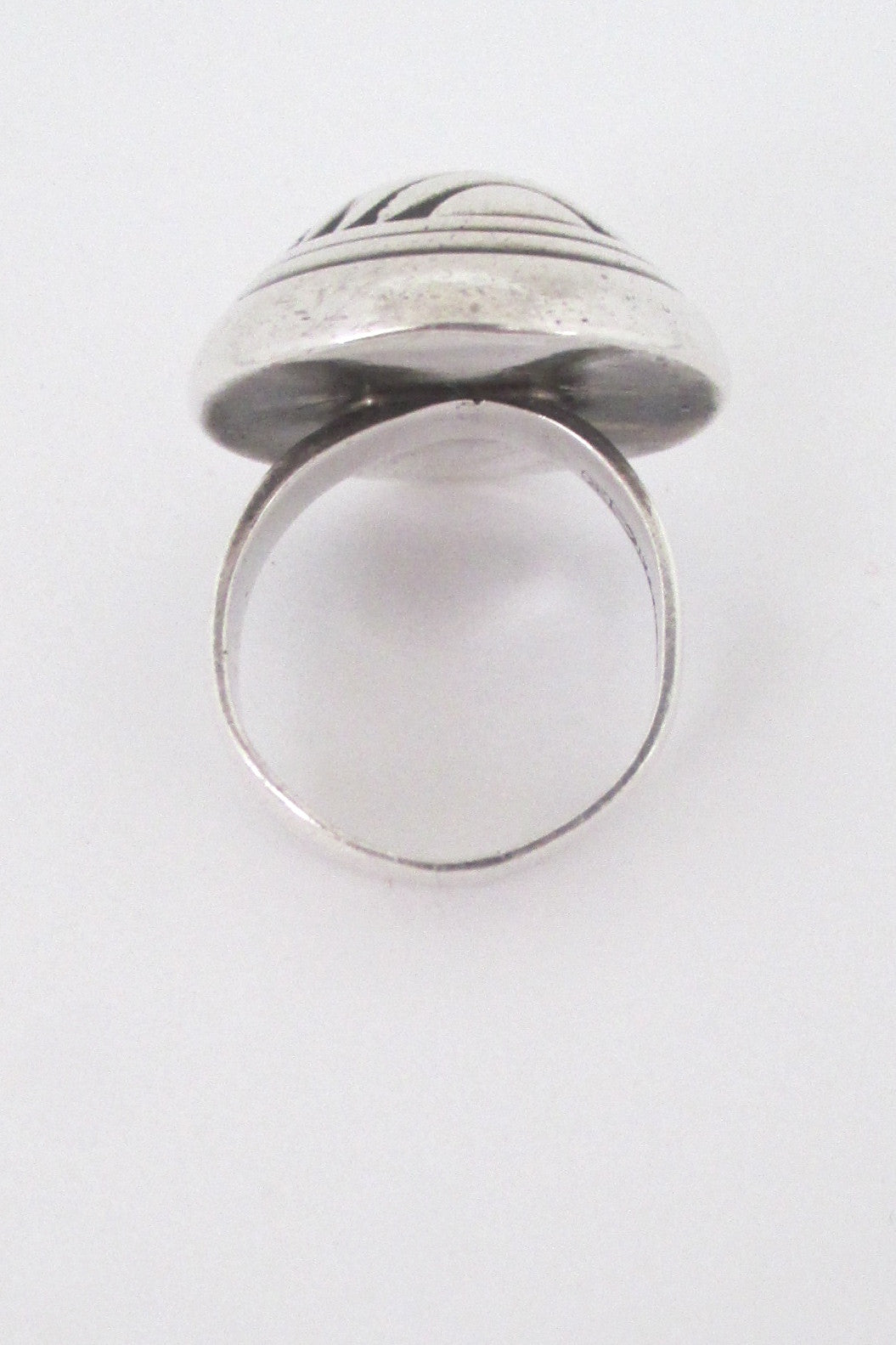 Kalevala Koru large silver dome ring