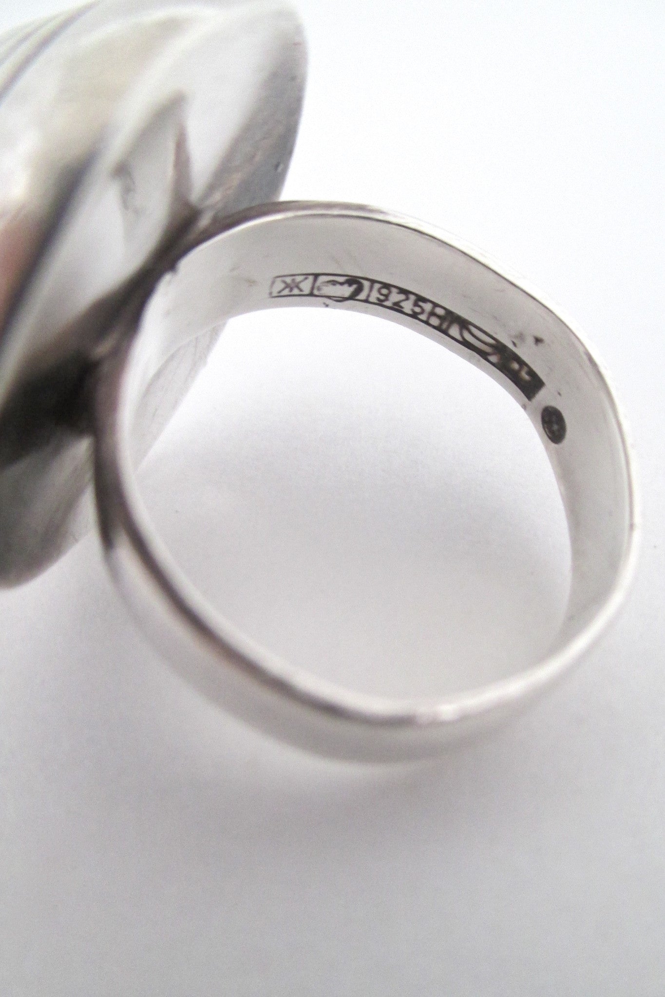 Kalevala Koru large silver dome ring