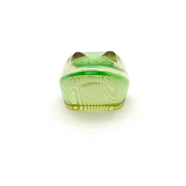 Abraham Palatnik 'Pal' lucite frog ~ pale green