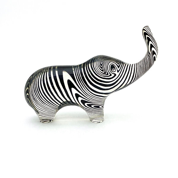 profile Abraham Palatnik Brazil vintage lucite chubby elephant 6" mid century modern design