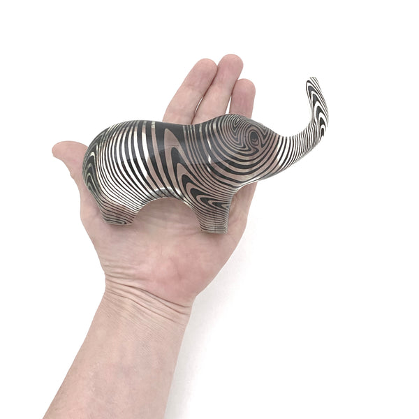 Palatnik lucite chubby elephant - 6"