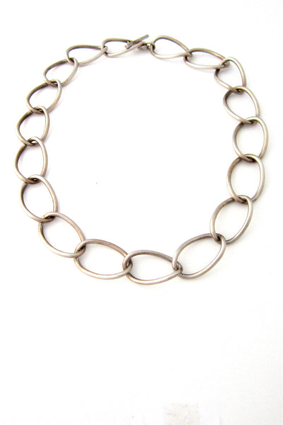 John Lauritzen, Denmark silver large link necklace