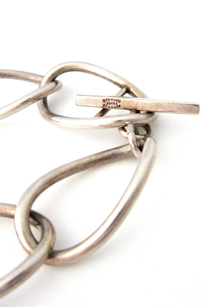 John Lauritzen Denmark silver large link necklace