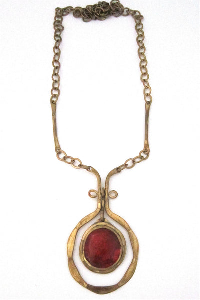 Rafael Alfandary Canada tangerine kinetic necklace