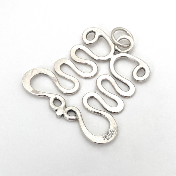 Plus Studios large silver 'Curves' pendant ~ Anna Greta Eker