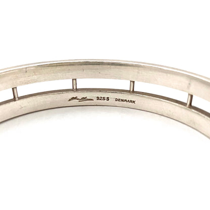 Hans Hansen heavy silver double bangle bracelet ~ scarce