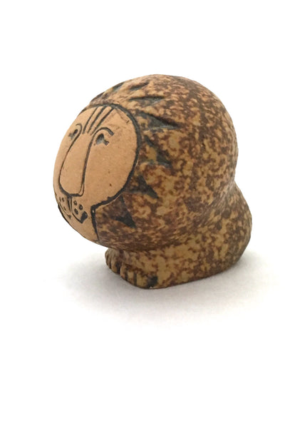 profile Gustavsberg Sweden vintage ceramic lion by Lisa Larson mid century Scandinavian design