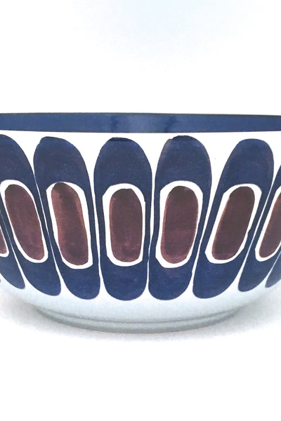 detail Royal Copenhagen Aluminia Denmark extra large Tenera bowl by Inge Lise Koefoed Scandinavian Modern design