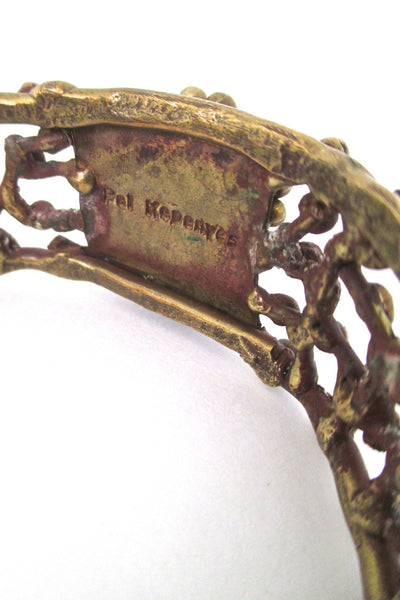 Pal Kepenyes signed cuff bracelet