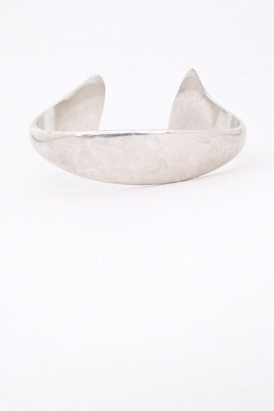 Hans Hansen heavy silver & enamel cuff bracelet #213E