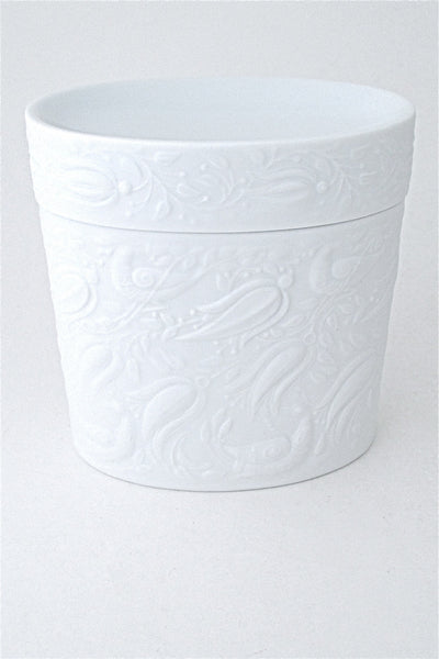 Bjorn Wiinblad for Rosenthal vintage modernist porcelain vines & birds lidded box
