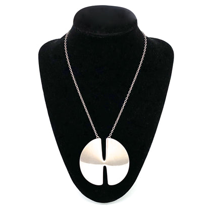 Georg Jensen large Modernist pendant necklace #337A ~ Nanna Ditzel