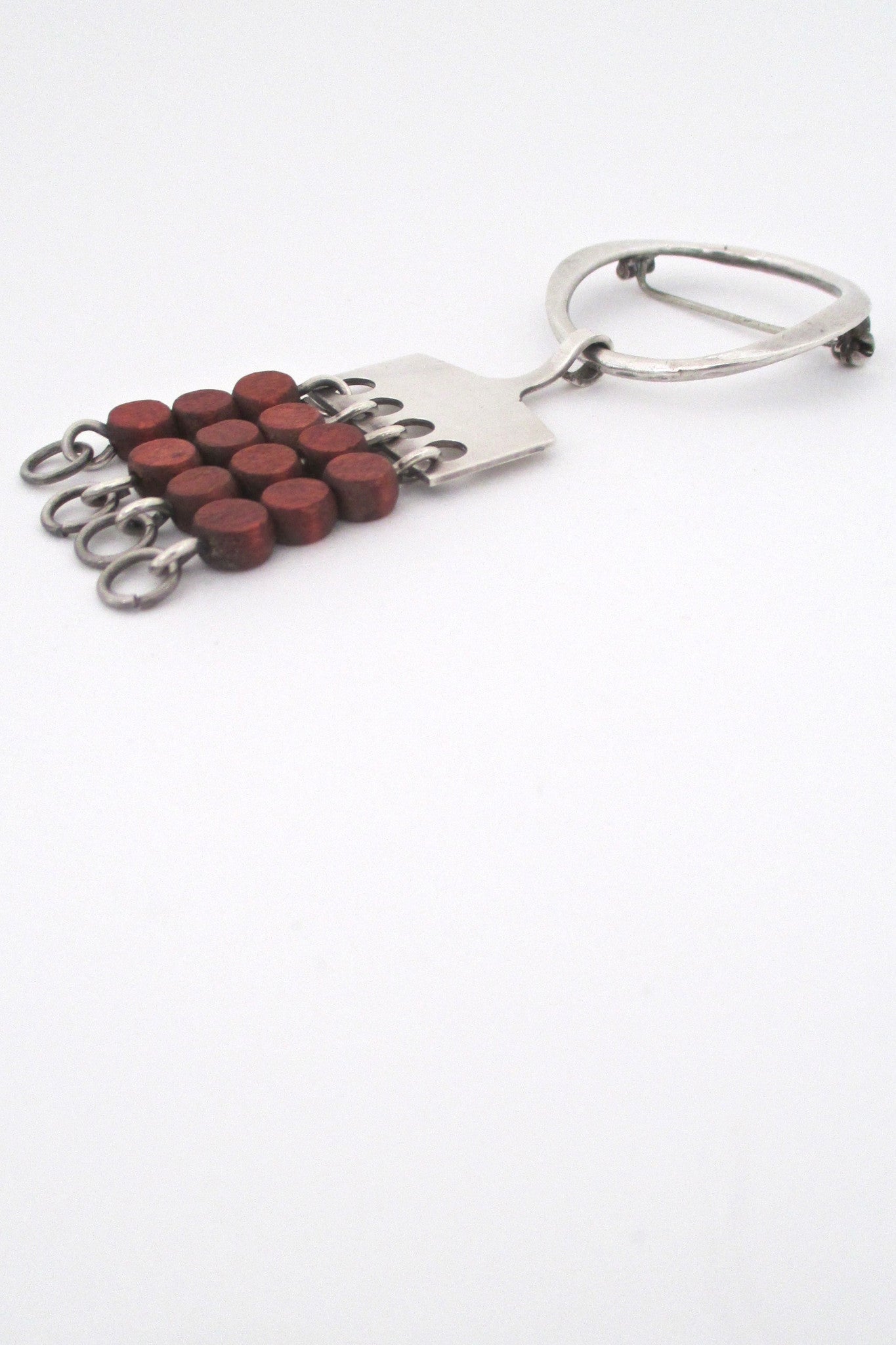 detail Anna Greta Eker for Plus Studios Norway Scandinavian Modern kinetic brooch