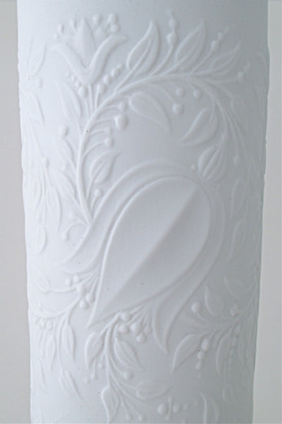 Bjorn Wiinblad for Rosenthal vintage modernist tall porcelain vines & flowers vase