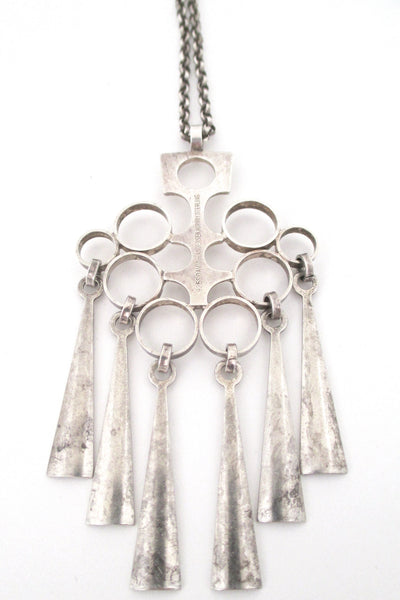 David Andersen kinetic fringe pendant necklace