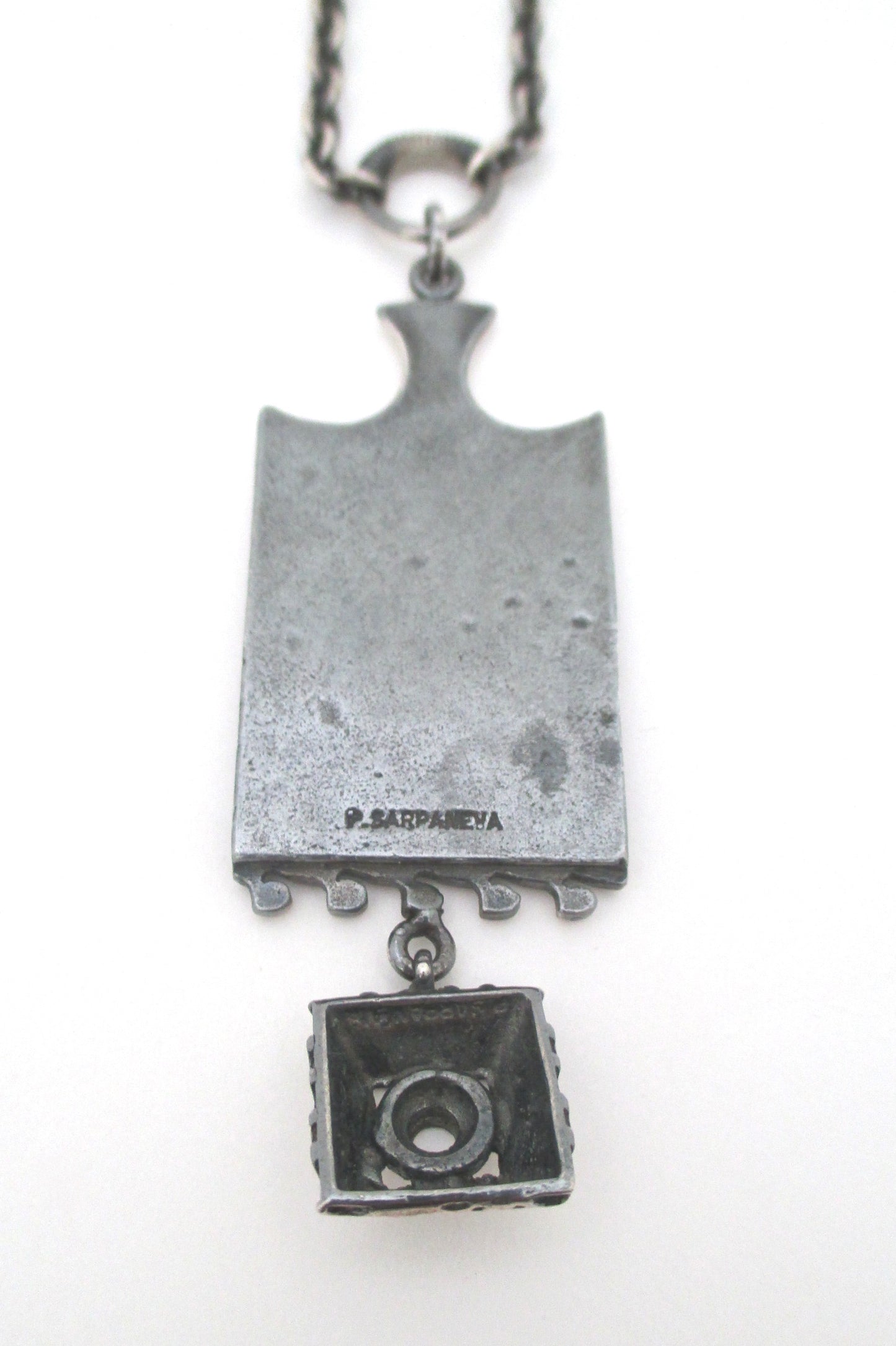 Pentti Sarpaneva kinetic silver pendant necklace