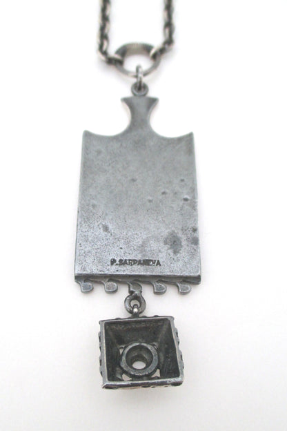 Pentti Sarpaneva kinetic silver pendant necklace