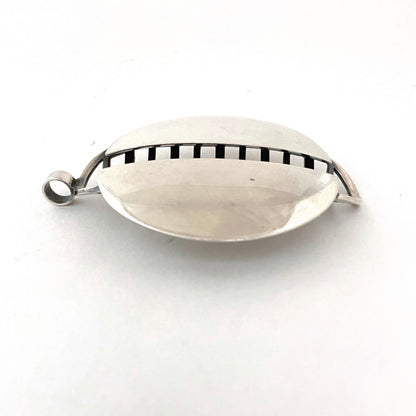 David-Andersen extra large dimensional silver pendant ~ scarce
