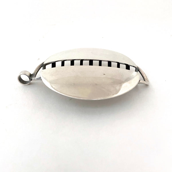 David-Andersen extra large dimensional silver pendant ~ scarce