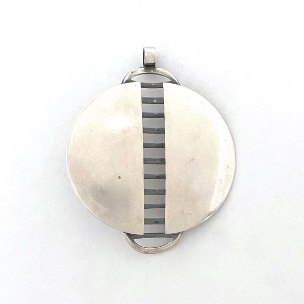 David-Andersen extra large dimensional silver pendant ~ scarce