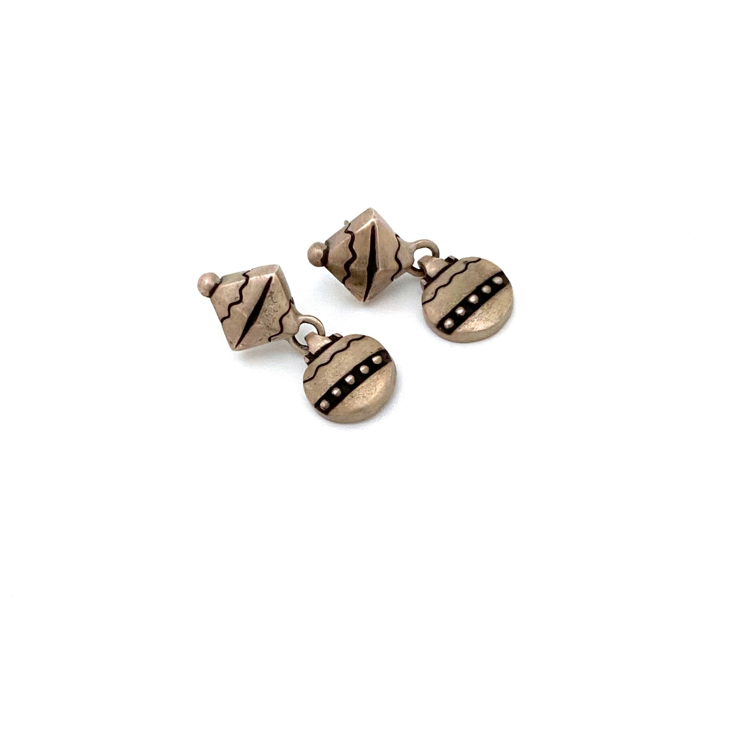 Lisa Jenks vintage silver drop earrings