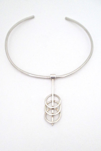 Henning Ulrichsen Modernist pendant & neck ring