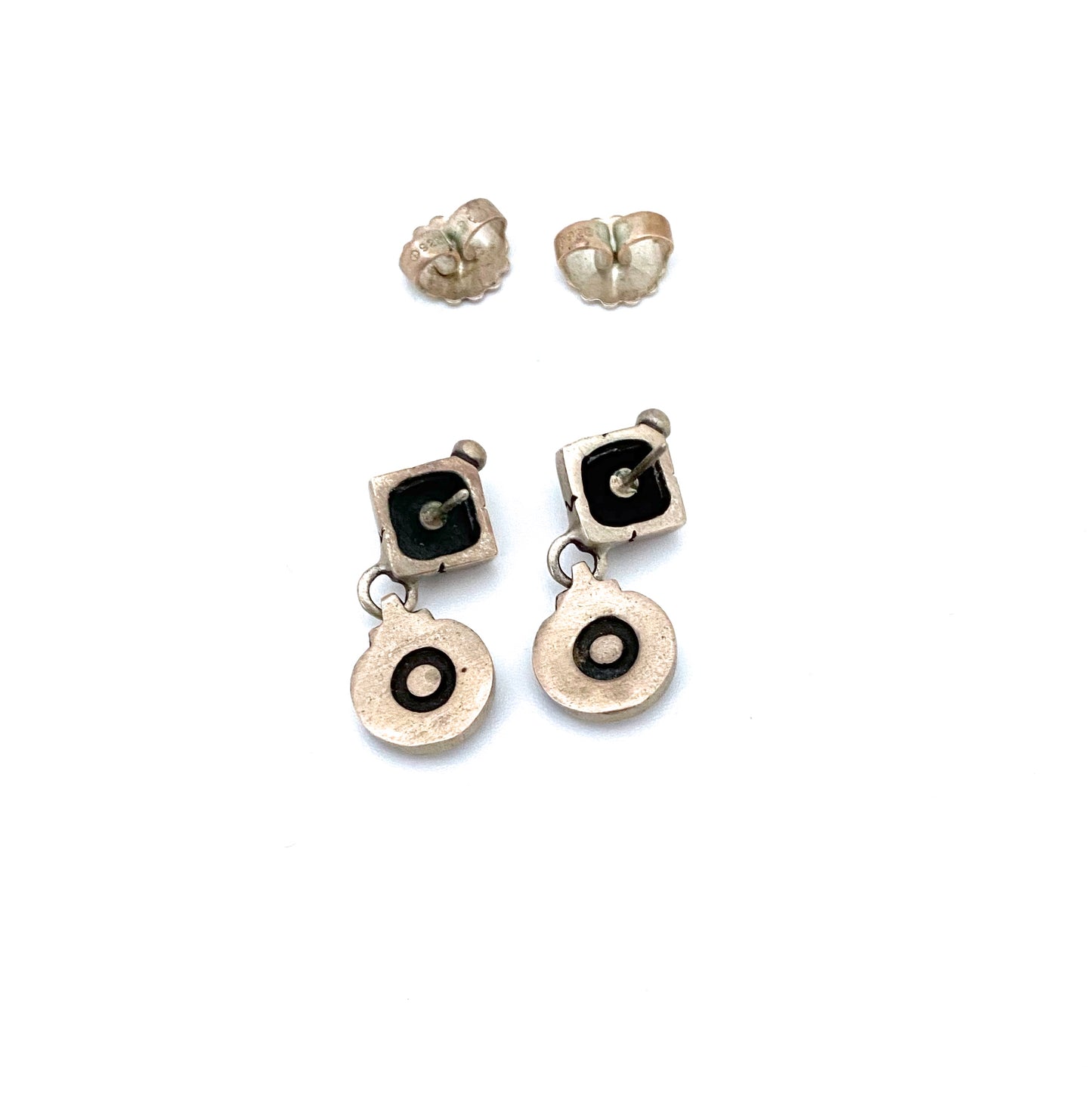 Lisa Jenks vintage silver drop earrings