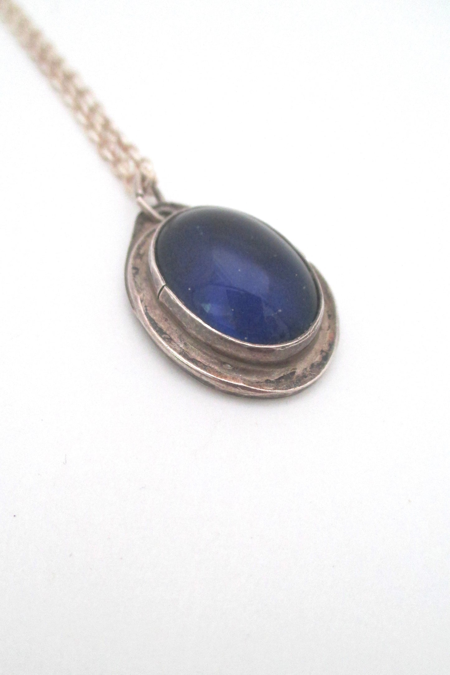 Rafael Canada sterling silver 'mood stone' pendant necklace