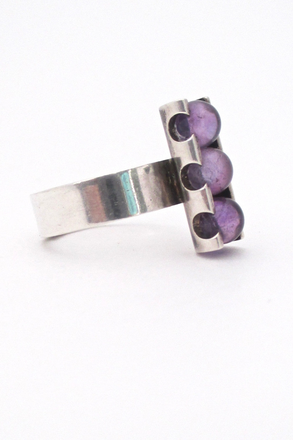 Elis Kauppi three spheres amethyst ring