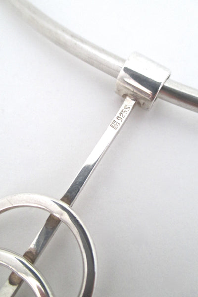 Henning Ulrichsen Modernist pendant & neck ring