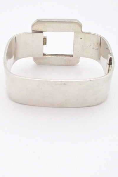 Puig Doria heavy silver buckle bracelet