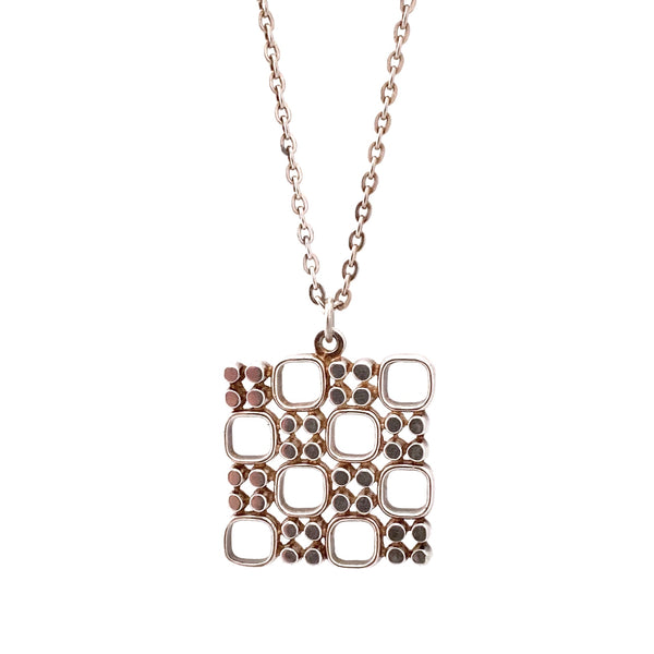 Jorma Laine silver Modernist pendant necklace ~ 1971