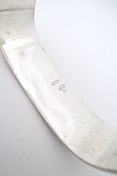 Puig Doria heavy silver buckle bracelet