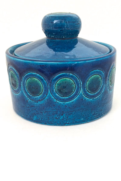 Bitossi Italy ceramic lidded box design Aldo Londi at Samantha Howard Vintage