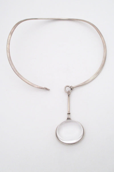 Vivianna Torun for Georg Jensen 'Dew Drop' pendant & neck ring