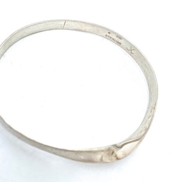 John Lewis twisted silver bangle bracelet