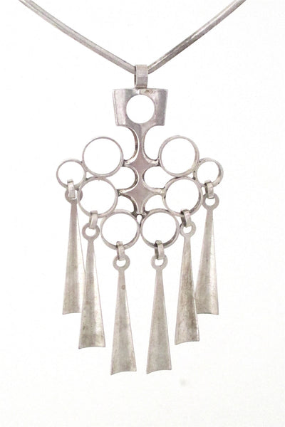 David-Andersen Norway vintage silver Scandinavian Modernist necklace