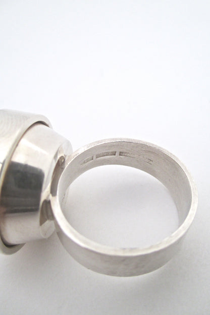 Elis Kauppi large rock crystal ring