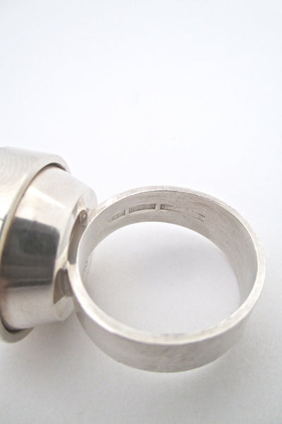 Elis Kauppi large rock crystal ring