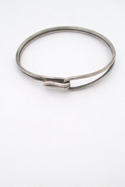 Bent Knudsen silver hook bracelet