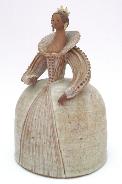 Lorraine Herman Canadian Studio Pottery glazed stoneware queen woman sculpture